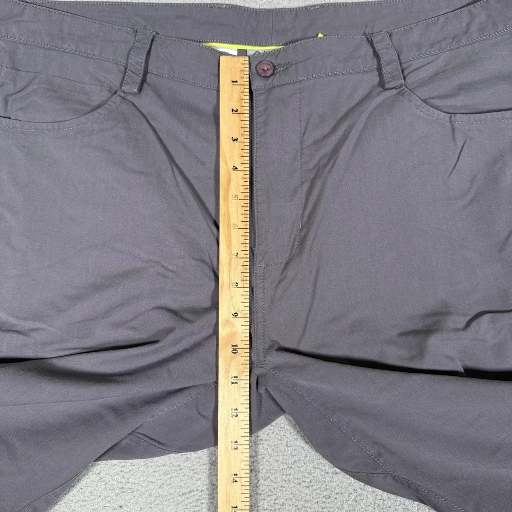 Tasc Pants Mens 38x32 Gray Slim Straight‎ Bamboo Viscose 5 Pocket Chino Preppy